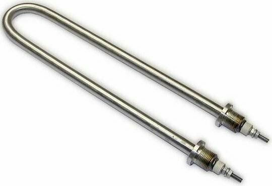 фото ТЭН 60А 13/2,5 Р 220 U-образный (Углеродная сталь, вода) + щтуцера, трубчатый электронагреватель