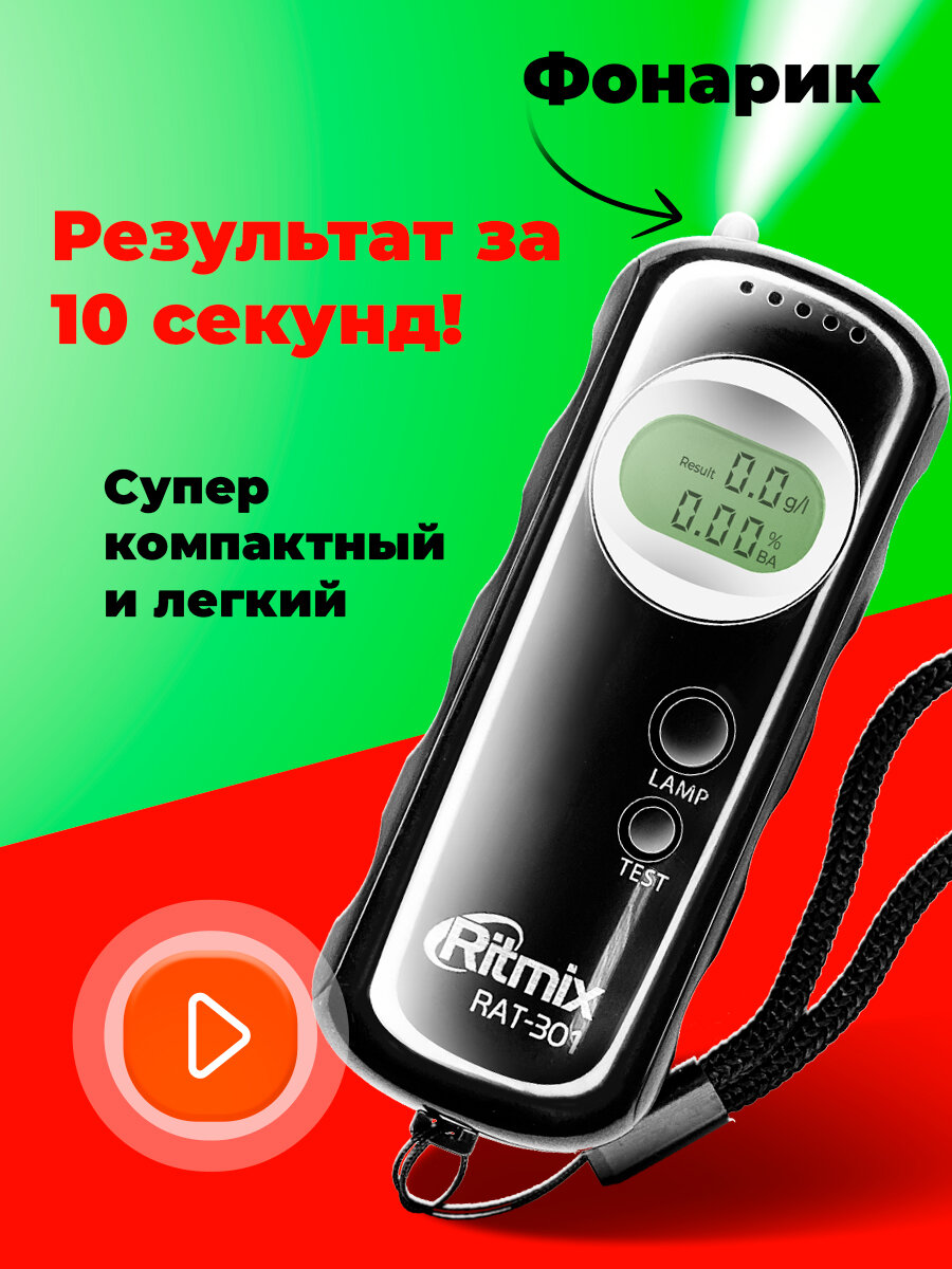 Алкотестер Ritmix RAT-301