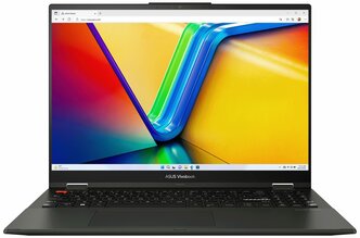 Ноутбук ASUS Vivobook S 16 Flip TN3604YA-MC099W 16 (1920x1200) IPS сенсорный/AMD Ryzen 5 7530U/8ГБ DDR4/512ГБ SSD/Radeon Graphics/Win 11 Home черный (