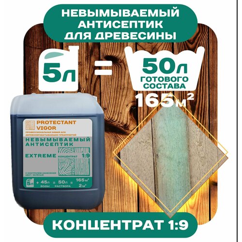 Невымываемый антисептик Концентрат 1:9 PROTECTANT Vigor EXTREME 5л