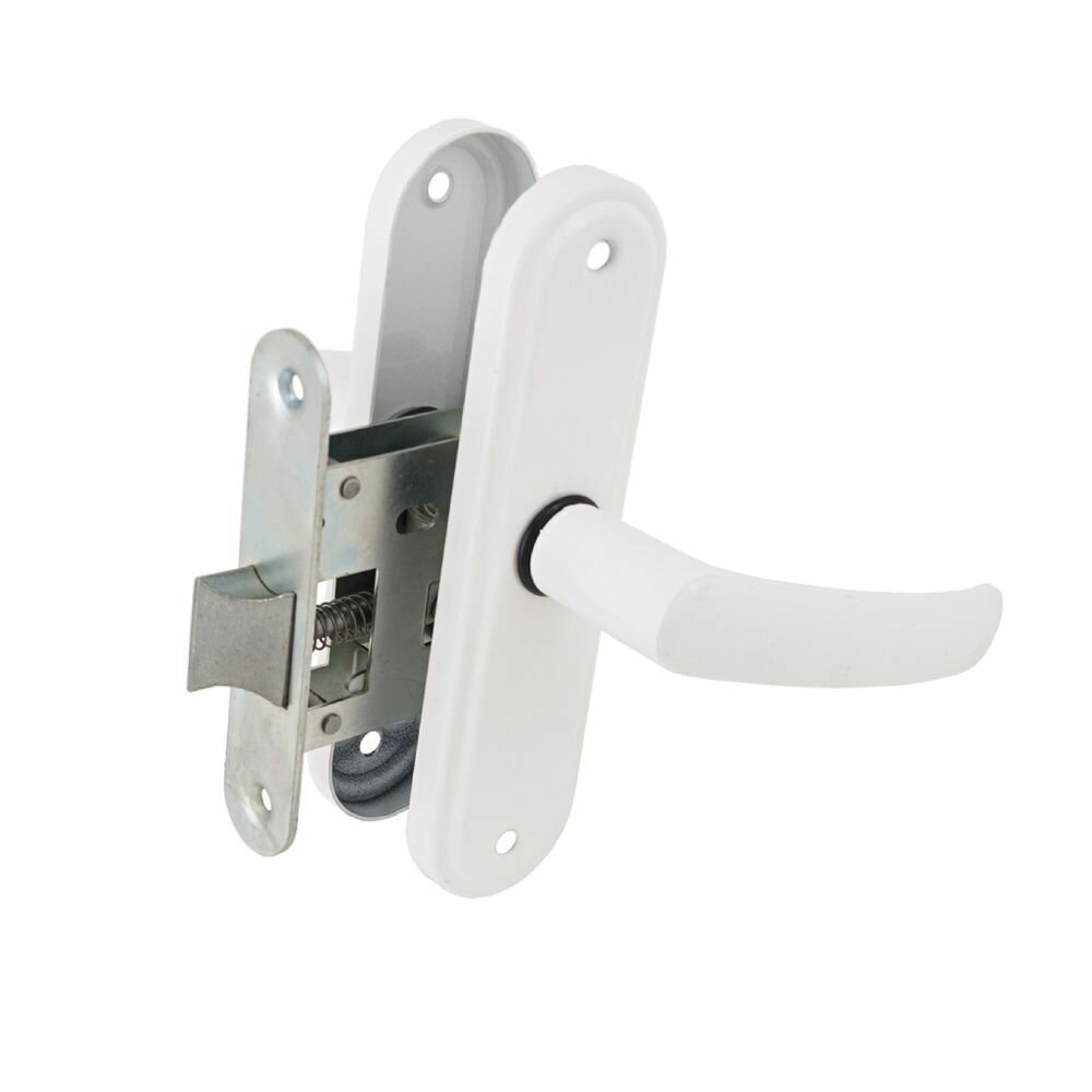 фото Защелка врезная, Зенит, ЗЩ 1-45А, БП-00013529, бел