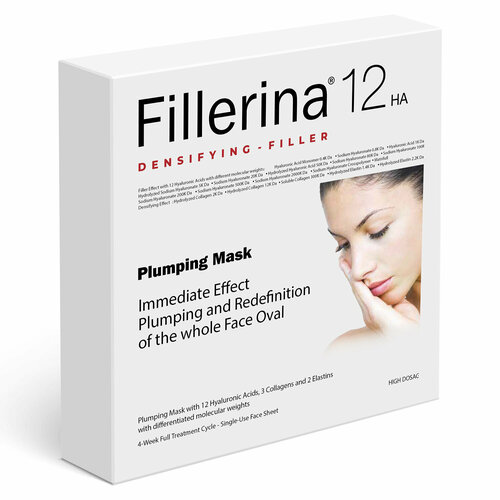 Fillerina 12 HA Тканевая маска для лица Fillerina 12HA Plumping Mask fillerina тканевая маска для лица plumping mask 4 шт fillerina 12 ha densifying filler