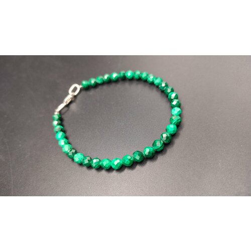 Браслет, малахит, 1 шт., размер 18 см, зеленый