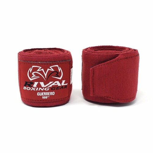 Бинты боксерские RIVAL GUERRERO HANDWRAPS, 4,5 метра, полуэластичные, бордовые бинты боксерские rival rhwg guerrero light grey 4 5 м one size