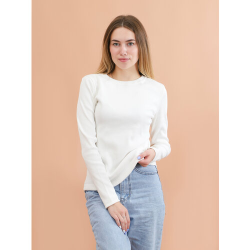 фото Лонгслив размер 42-44, белый изумруд тм