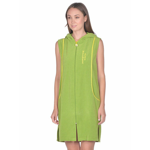 фото Халат janet, размер 50, желтый, зеленый