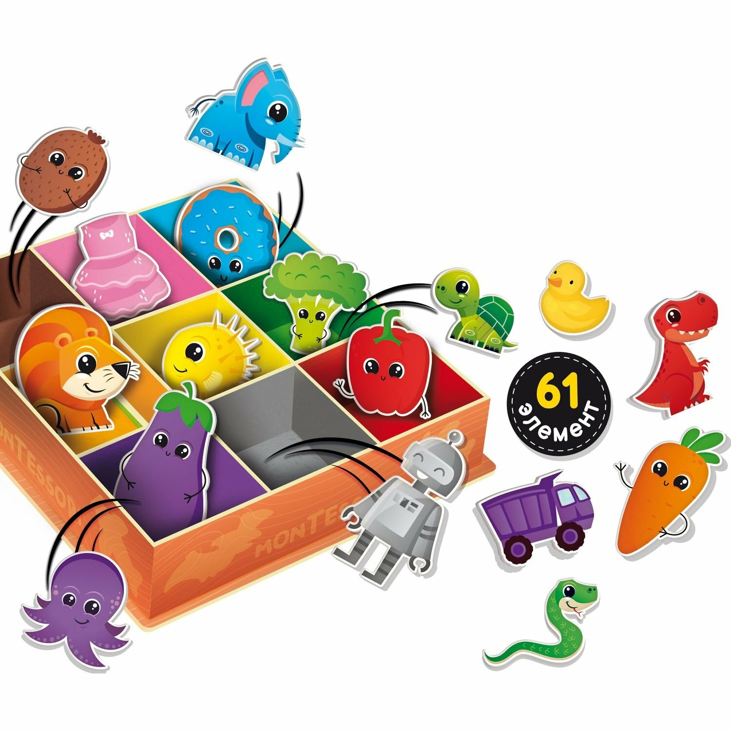 Игра развивающая Lisciani Montessori baby Box colours R92765