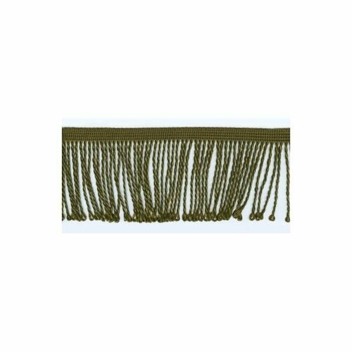 Тесьма - бахрома витая, 60 мм, цвет хаки, 25 метров тесьма бахрома витая 60 мм цвет изумрудно зеленый темный 25 метров