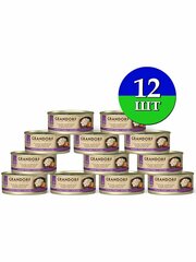 Grandorf Консервы для кошек Куриная грудка с лососем 70 гр.*12шт