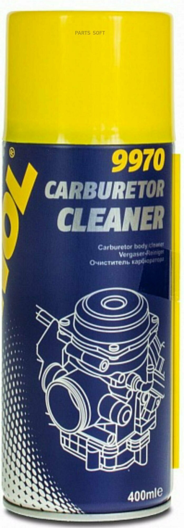 MANNOL 2430 9970 MANNOL CARBURETOR CLEANER 400 мл. Очиститель карбюратора 1шт