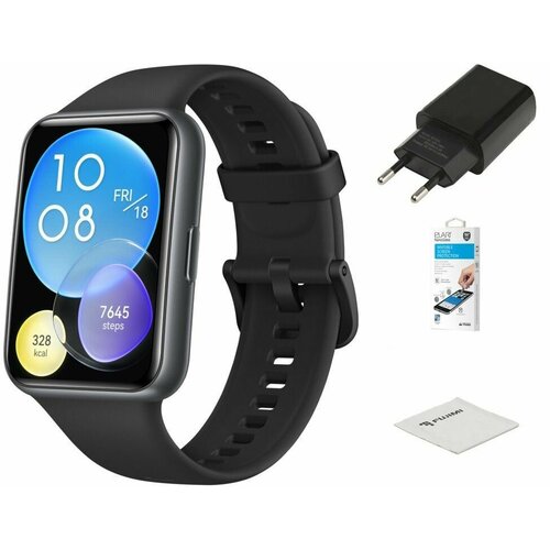 Умные часы Huawei Watch Fit 2 Yoda-B09S Midnight Black Silicone Strap 55028916 Выгодный 1163000₽