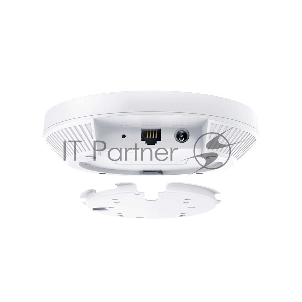 TP-Link EAP633, AX1800 Потолочная двухдиапазонная точка доступа Wi-Fi 6, 1 гиг. порт RJ45, до 574 Мбит/с на 2,4 ГГц + до 1201 Мбит/с на 5 ГГц, PoE 802.3at, 2 встр.антенны, MU-MIMO, БП нет в комплекте - фото №5