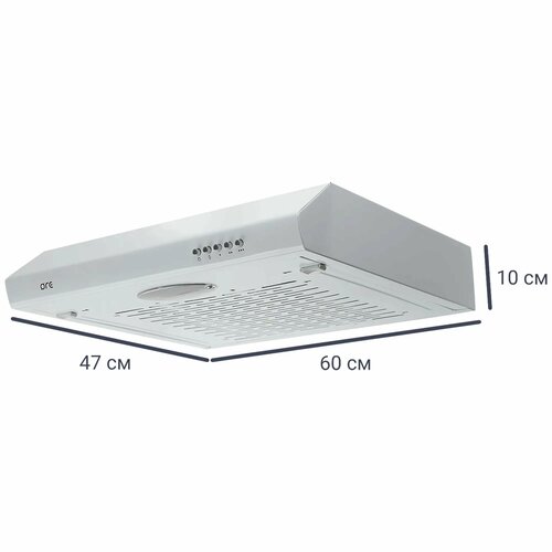 Вытяжка плоская Ore Oliver 60 см цвет белый 1394400₽
