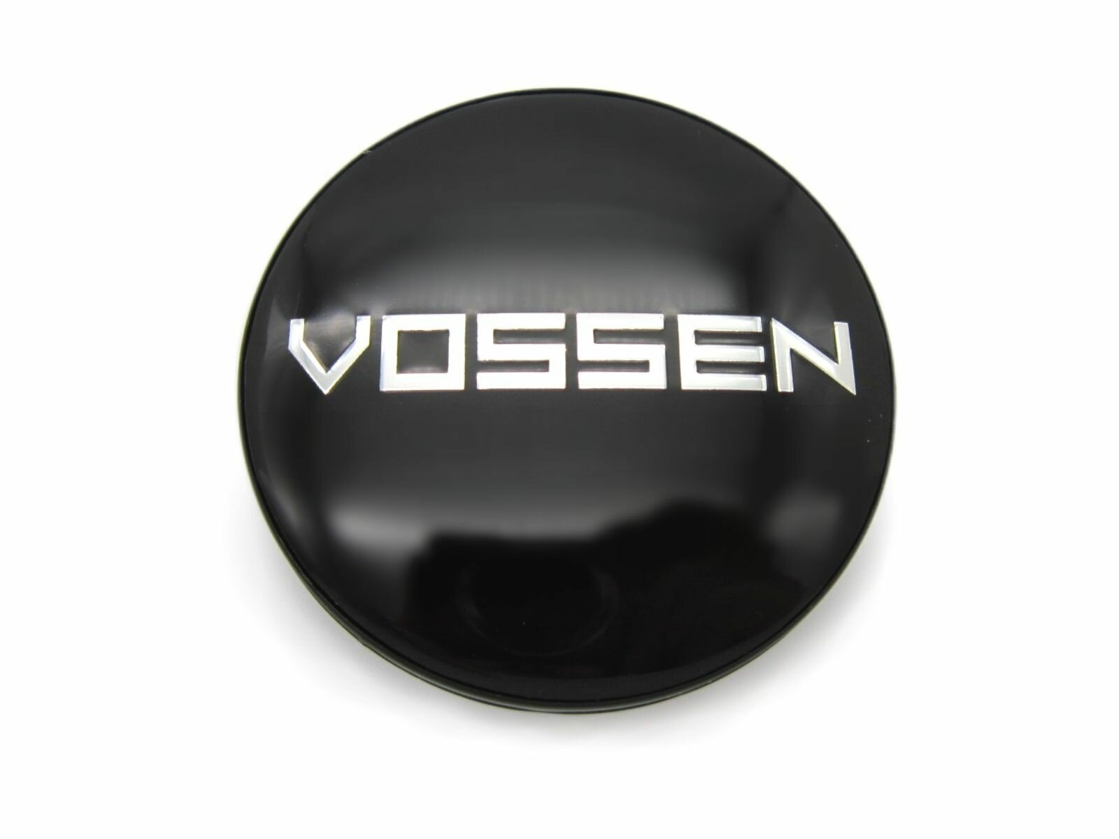 Колпачки заглушки на литые диски КиК Vossen black 62/55/10, 1 колпачок