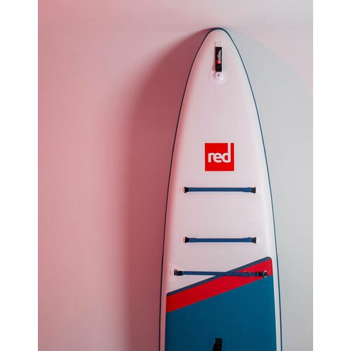 фото Лента эластичная red paddle короткая (47-90 см) для крепления багажа на сапборде flat bungee, голубой / аксессуары для сап борд, sup board