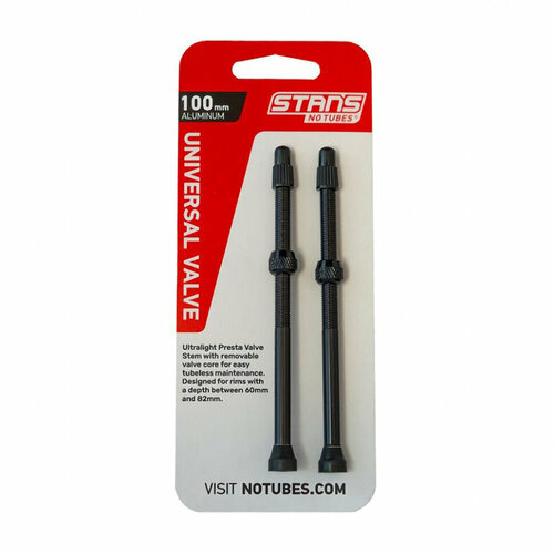 фото Бескамерный ниппель stans notubes универсальный presta пара (100мм черные) stan's notubes