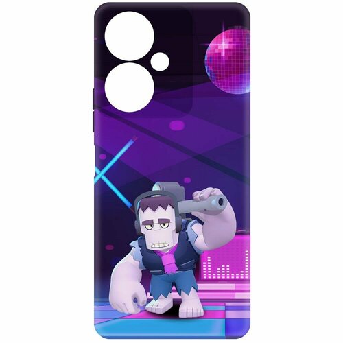 Чехол-накладка Krutoff Soft Case Brawl Stars - Фрэнк для Vivo Y27 4G черный чехол накладка krutoff soft case brawl stars ворон феникс для vivo y27 4g черный