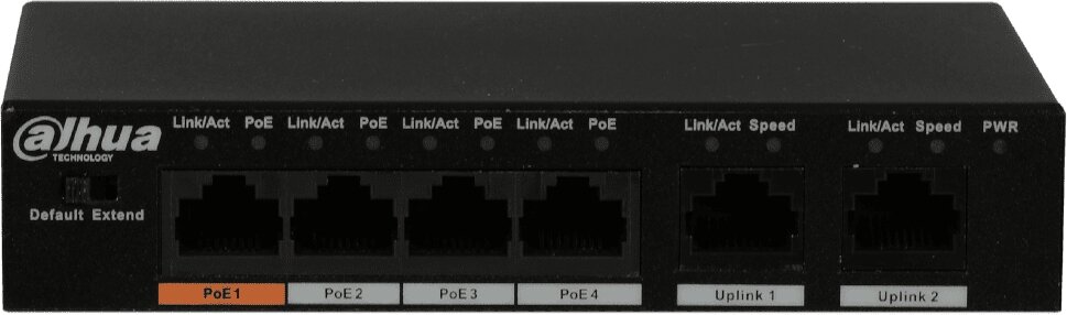 Коммутатор неуправляемый Dahua DH-PFS3006-4ET-60