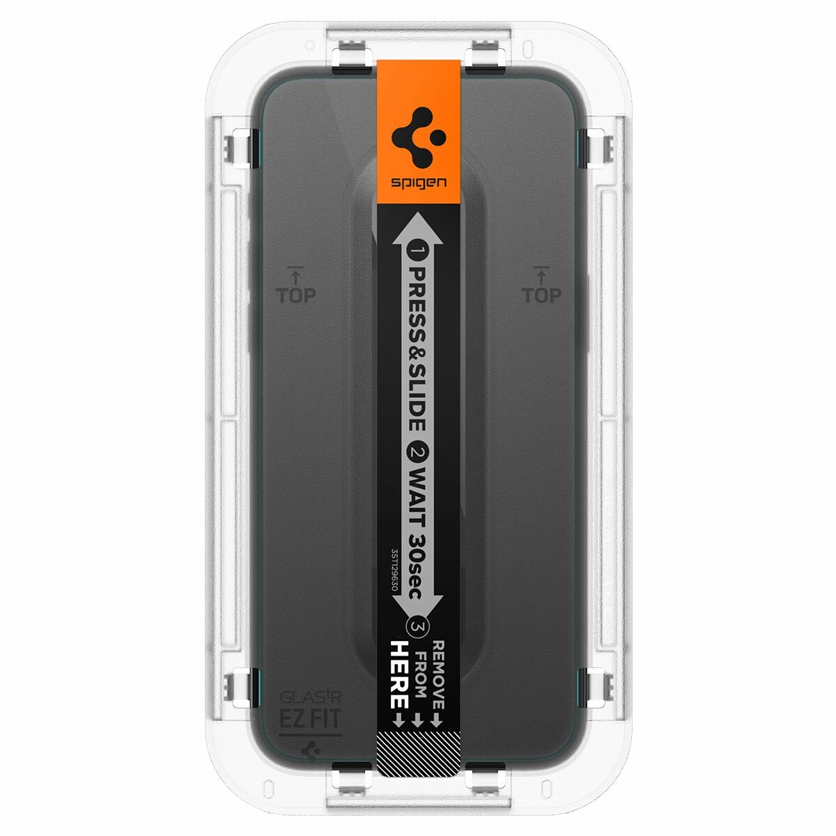Защитное стекло Spigen на Apple iPhone 15 Pro Max (AGL06878) Glass tR EZ Fit HD 1 шт / Спиген стекло для Айфон 15 Про Макс, прочное, олеофобное покрытие, прозрачное — фото 1