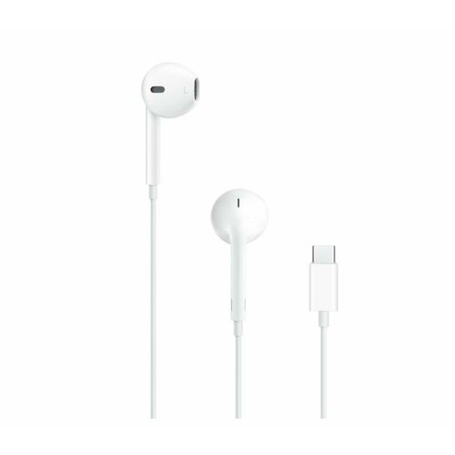 Наушники Apple EarPods Type C Connector для Iphone 15 (MTJY3FE), наушники проводные для айфона USB-C, Global, белые