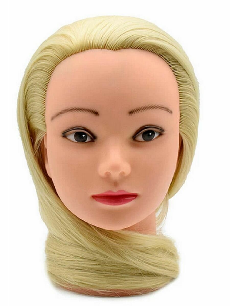 Голова-манекен искусственный волос 65 см блондинка