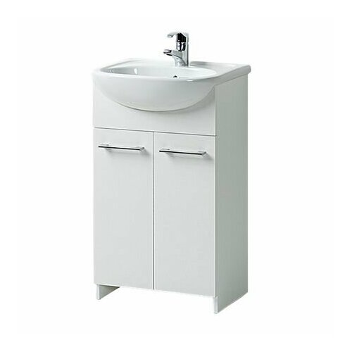 Тумба без раковины напольная акваль Уют 50 см белая