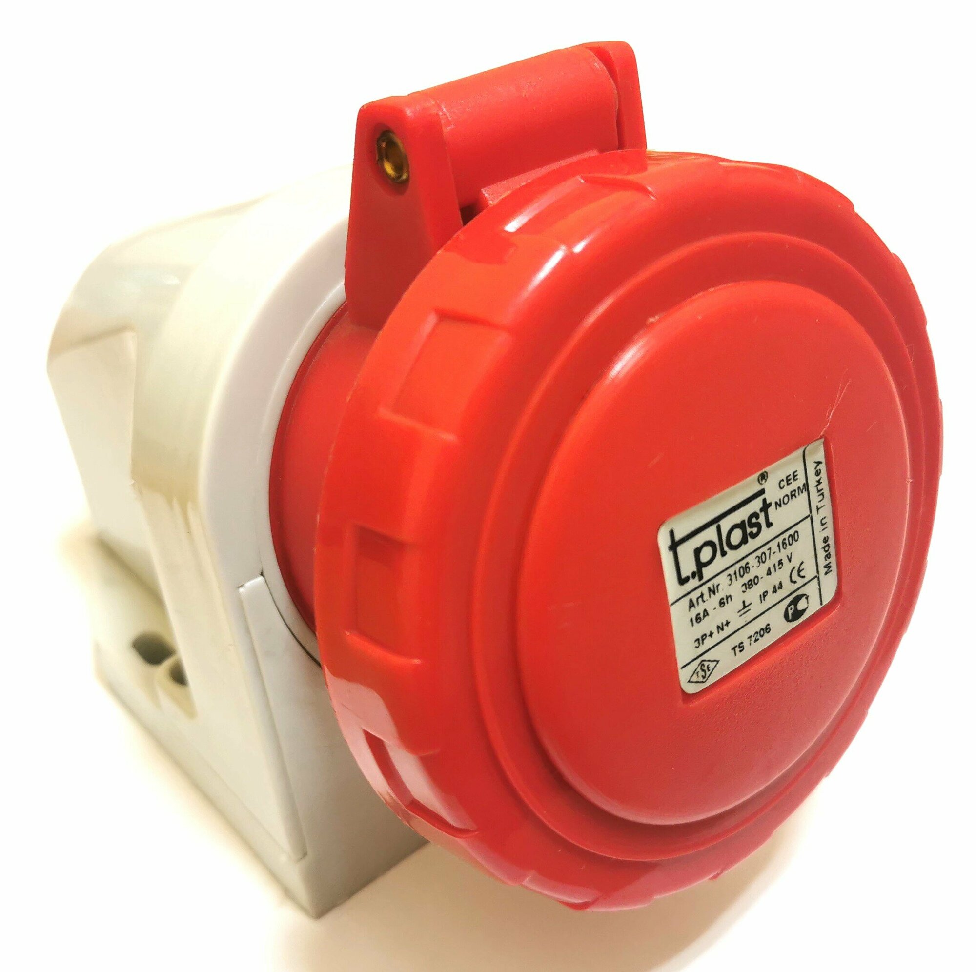 фото Розетка кабельная T-plast, 16 A, 3P+N+E, IP44, 31.06.307.1600