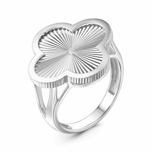 фото Кольцо tosya, серебро, 925 проба, фианит, размер 17