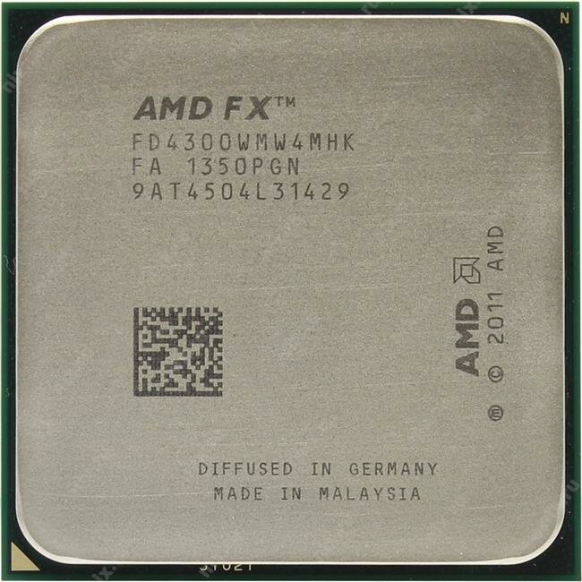 Процессор AMD FX-4300 AM3+ 4 x 3800 МГц