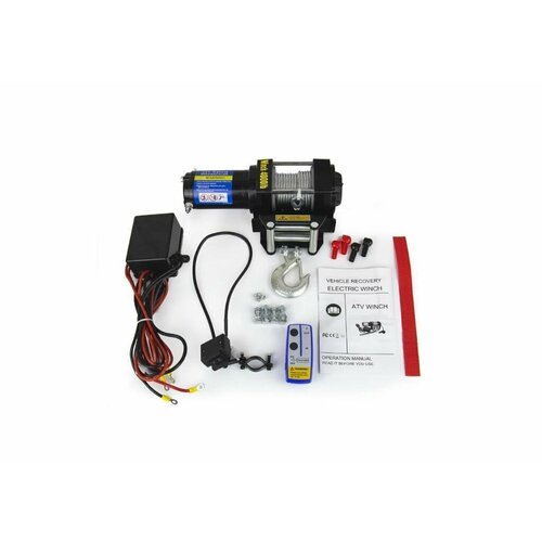Электрическая лебедка Electric Winch 4000LBS, стальной трос