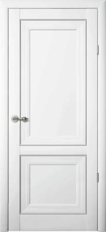 Межкомнатная дверь (комплект) Albero Прадо Винил / Белый / Глухое 70х200