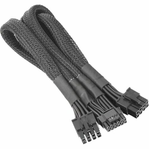 Кабель-переходник для видеокарты THERMALTAKE Sleeved PCIe Gen 5 Splitter Cable AC-063-CN1NAN-A1 Dual 8Pin to 124Pin 600mm 2800₽