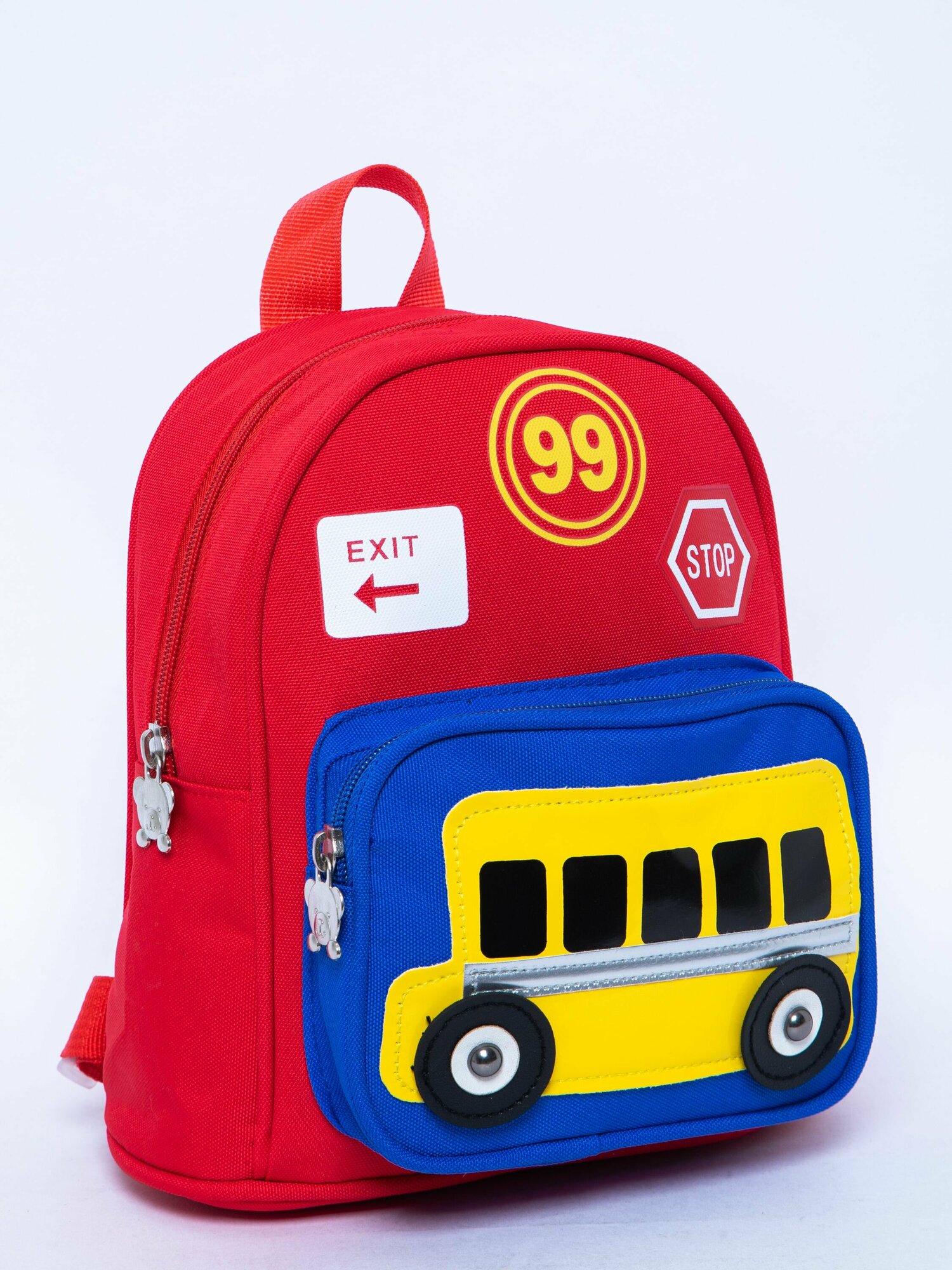 Рюкзак детский, рюкзак для детей, рюкзак для мальчик, рюкзак прогулочный, рюкзак повседневный, рюкзак дошкольный, рюкзак для садика. (Красный автобус)