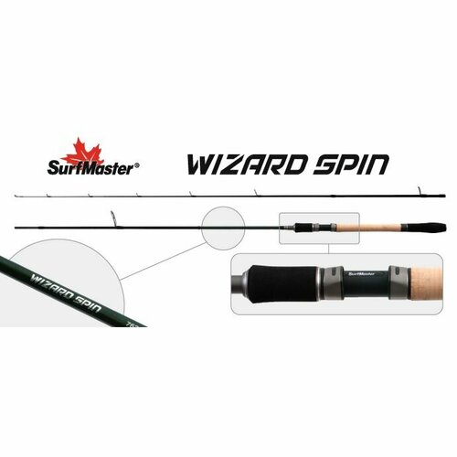 фото Спиннинг штекерный угольный 2 колена surf master sp1120 wizard spin