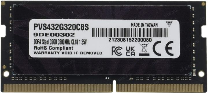 Память оперативная DDR4 Patriot 32Gb 3200MHz (PVS432G320C8S) - фото №9