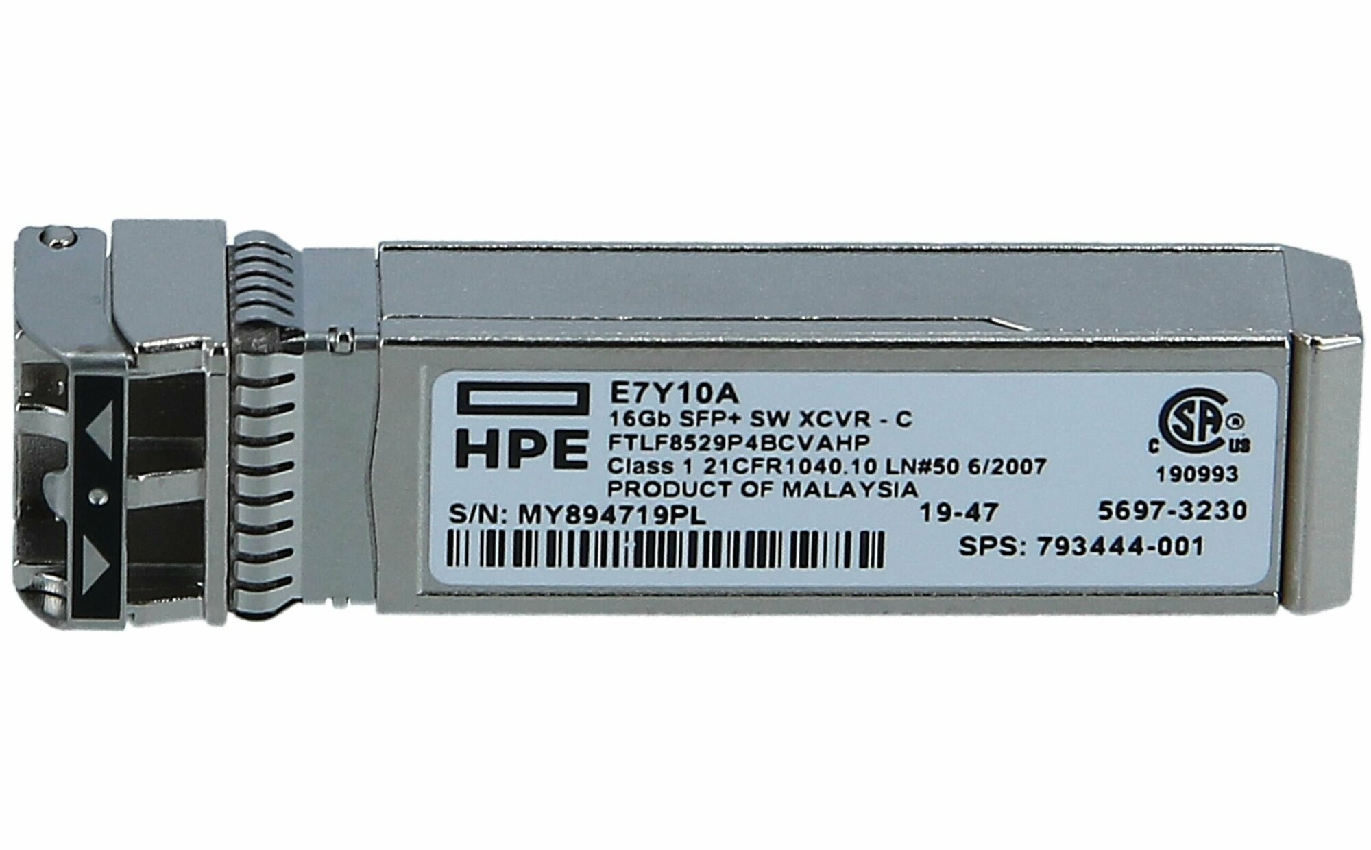 Трансивер HP XCVR E7Y10A 16Gb SFP+ 100m 793444-001