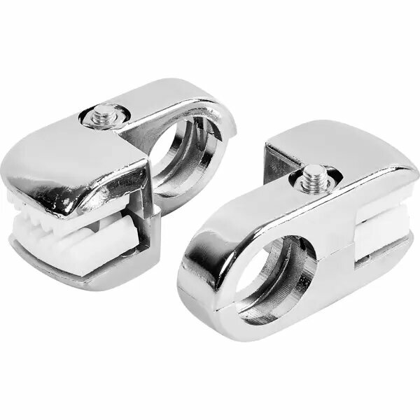 Крепление панели 25 горизонтально хром