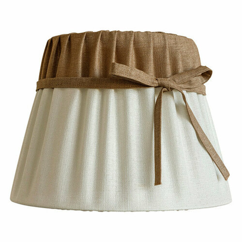 Абажур эркадо e27 черри лён бело-коричневый 9981₽