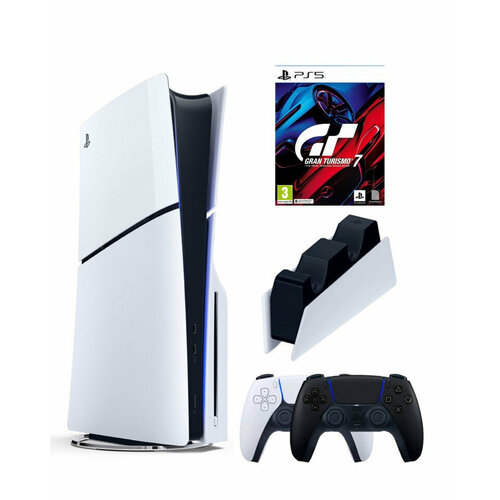 Приставка Sony Playstation 5 slim 1 Tb2-ой геймпадчерныйзарядноеGran Turismo 7 8000000₽