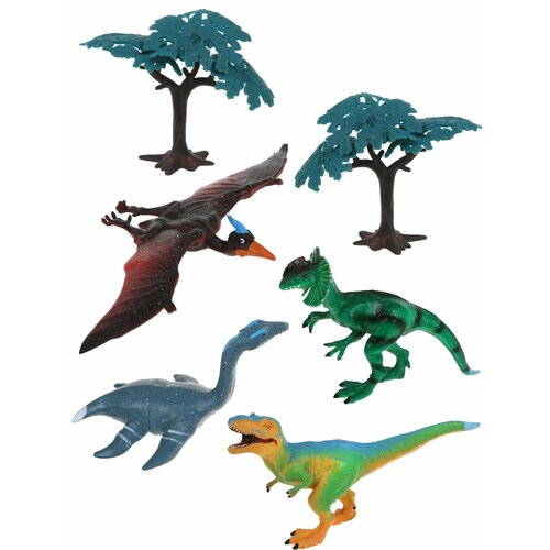 набор посуды фарф розочки 6 предм коробка Фигурки Динозавры, 6 предметов