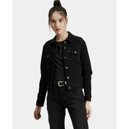 фото Джинсовая куртка levi's trucker, размер m, черный