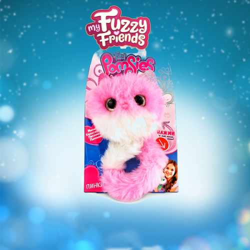 интерактивная игрушка my fuzzy friends щенок ричи Мягкая игрушка My Fuzzy Friends Помсис Кошечка Пинки Розовый 24 см / фази френдс
