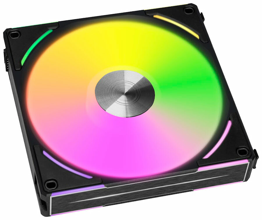 Вентилятор для корпуса Lian Li G99.14ALV21B.R0 140x140x28мм, 250-1600rpm, 26.8dBa, PWM, ARGB - фото №6