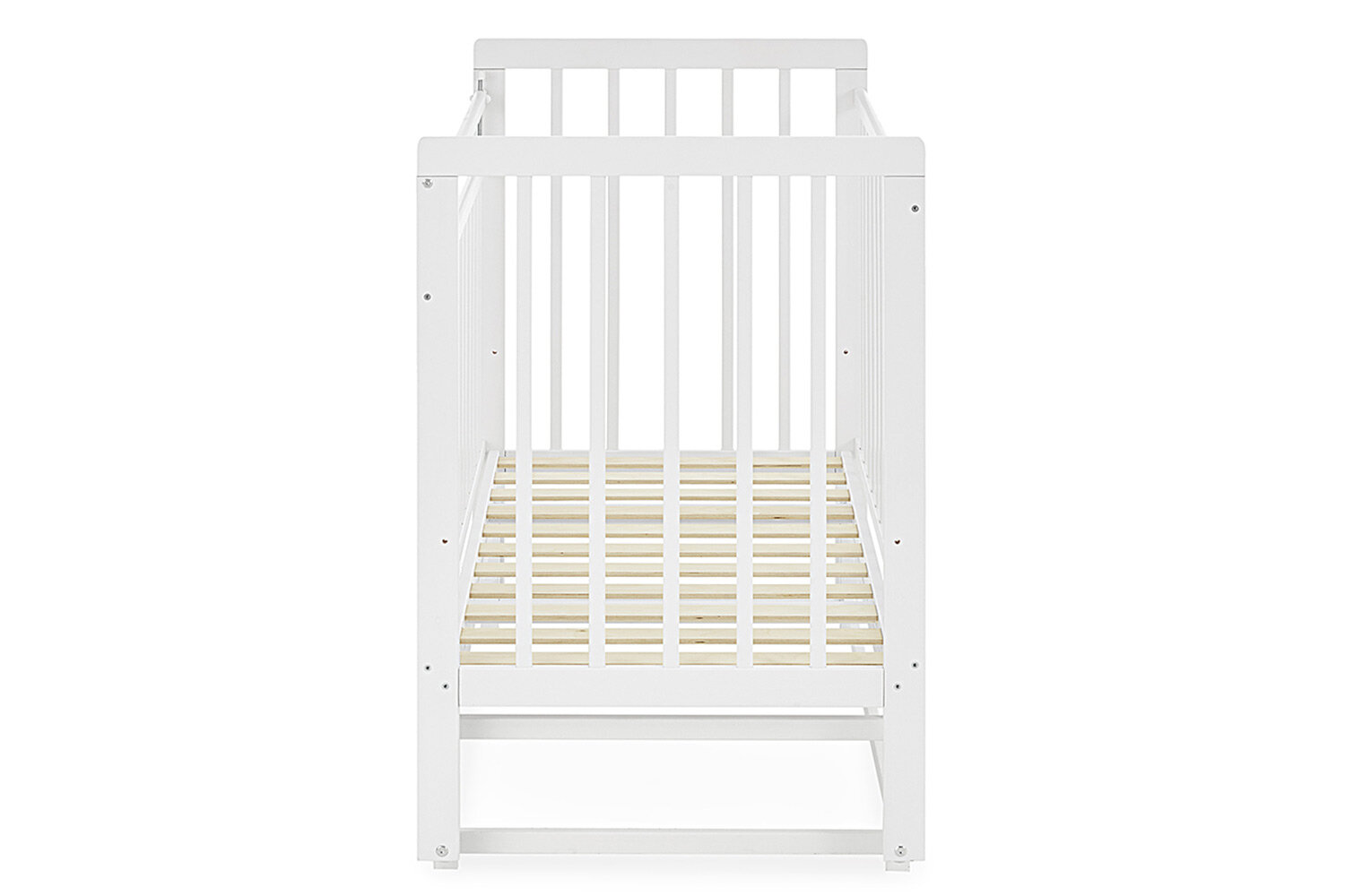 Кровать детская с маятником северная берёзка тип I 114901, 60х120 см, белый