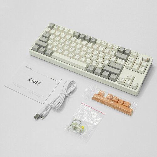 Игровая механическая клавиатура проводная Cyberlynx ZA87 TKL RGB-подсветка русская раскладка 420000₽