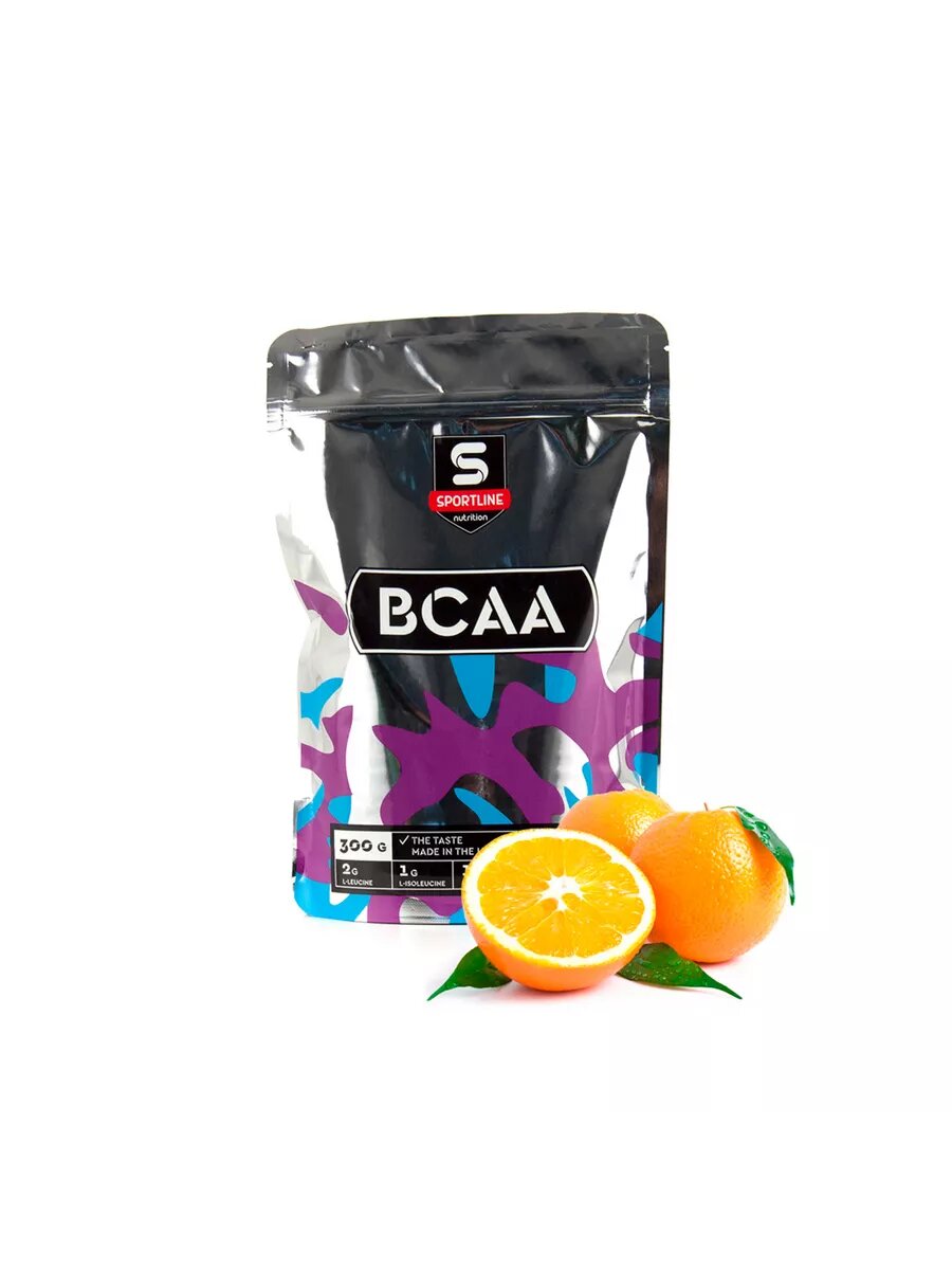 Незаменимые аминокислоты BCAA 2:1:1 SportLine Nutrition 300гр Апельсин