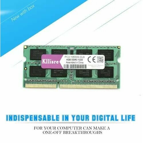Kllisre Оперативная память kllisre-ddr3-sodimm 1x8 ГБ PC3-10600S-CL9 150000₽