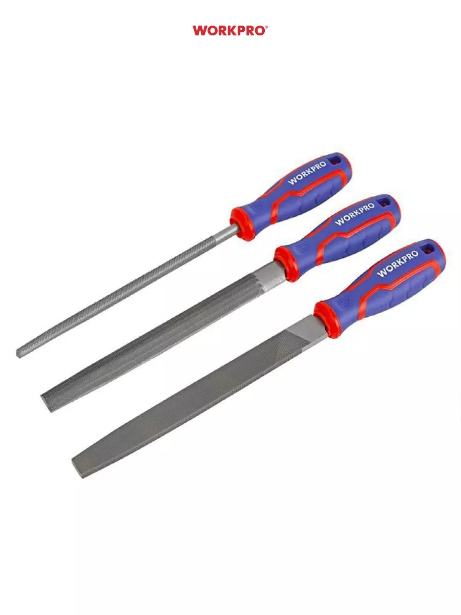 Набор напильников по металлу 3 шт WP201702, WORKPRO #WP201702 — фото 1