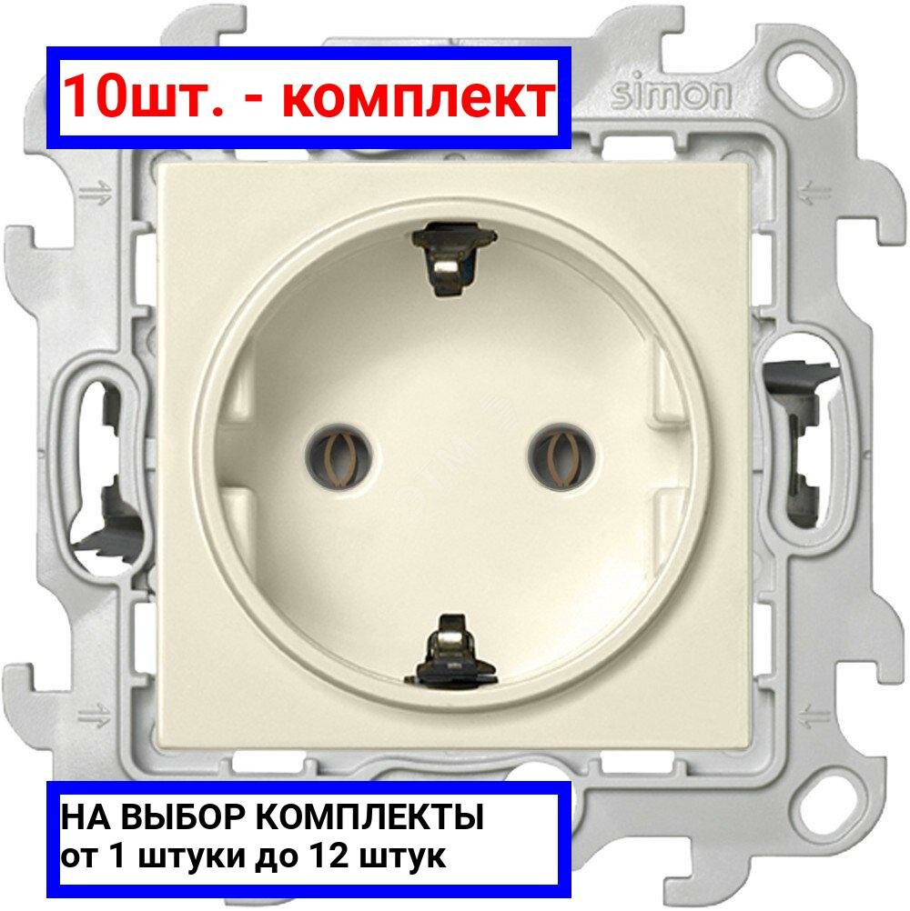 фото Розетка Simon 2420434 Simon 24, 16 А, с заземлением