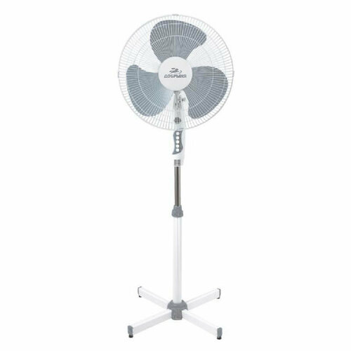 Вентилятор напольный 40 Вт диаметр 45 см высота 120 см 3 скорости белыйсерый Добрыня DO-5101G 169600₽